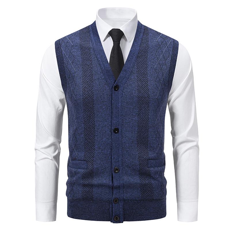 Осенний мужской вязаный жилет без рукавов, кардиган, мужской флисовый свитер, деловой кэжуал, жилет, мужские джемперы, полосатые свитера-жилеты XXL сине серый
Осенний мужской вязаный жилет без рукавов, кардиган, мужской флисовый свитер, деловой кэжуал, жилет, мужские джемперы, полосатые свитера-жилеты XXL сине серый