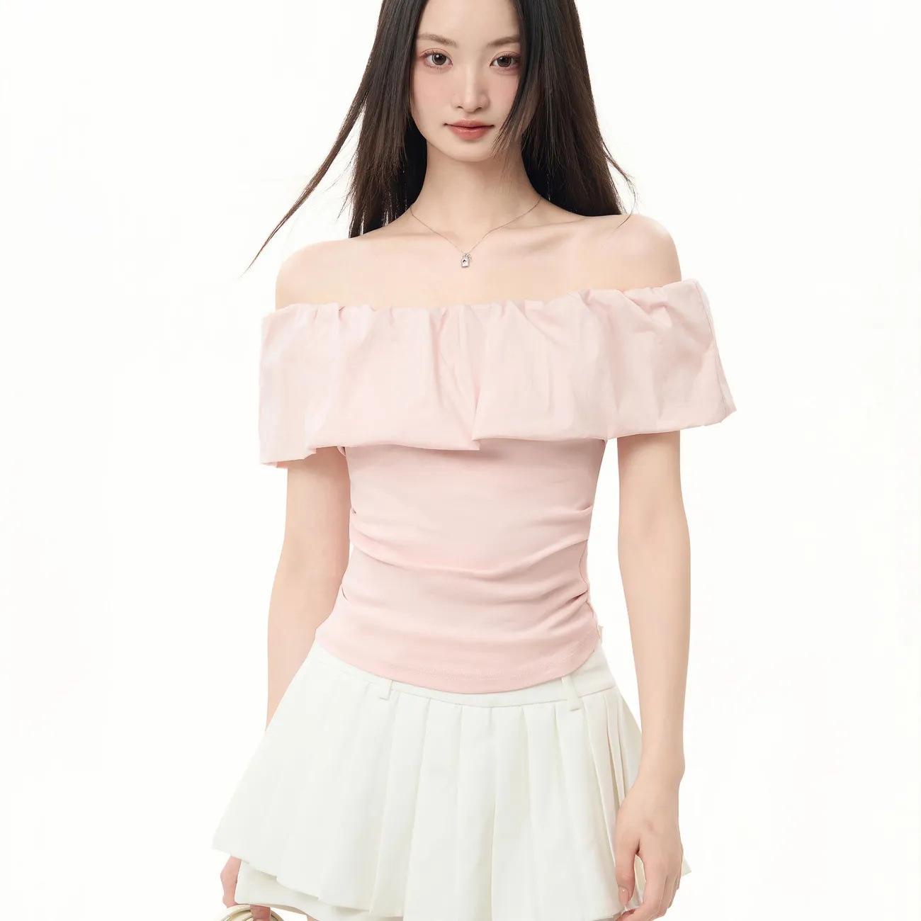 Pink Ruffle One-Shoulder Short-Sleeve Slim-Fit Women’s Top – Summer 2026 Collection Small
Pink Ruffle One-Shoulder Short-Sleeve Slim-Fit Women’s Top – Summer 2026 Collection Small