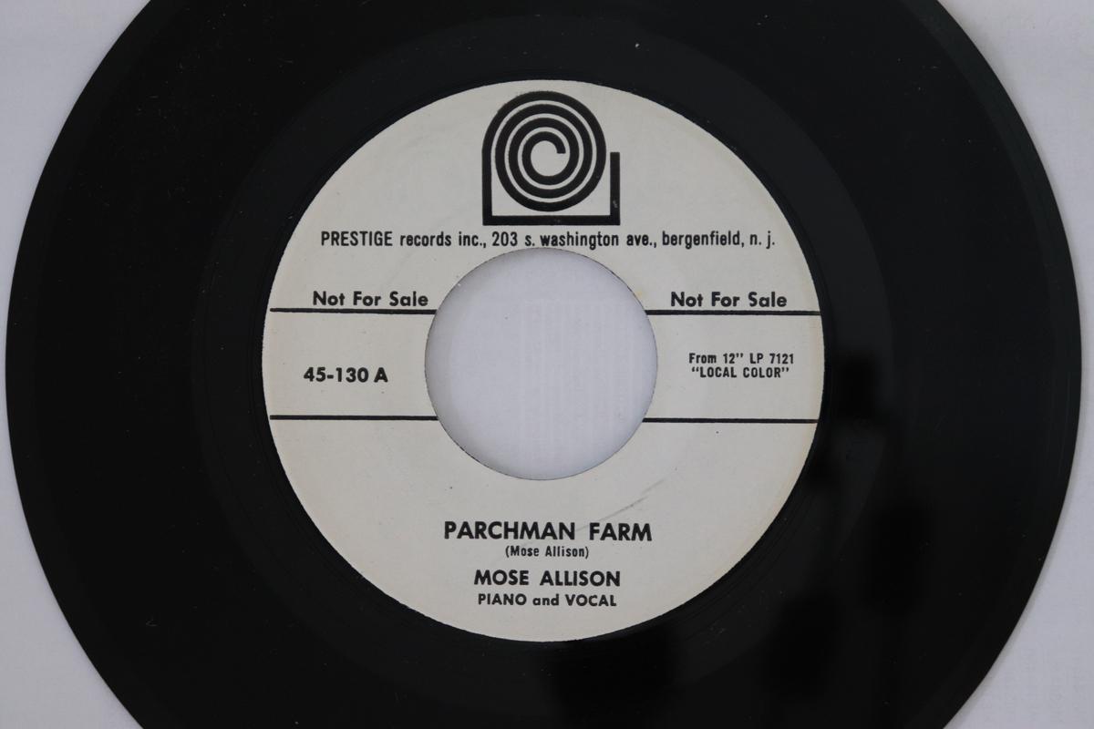 7inch Record MOSE ALLISON Parchman Farm Dont Get Around Mu 45130PROMO PRESTIGE 1957 US Jazz Used
7inch Record MOSE ALLISON Parchman Farm Dont Get Around Mu 45130PROMO PRESTIGE 1957 US Jazz Used