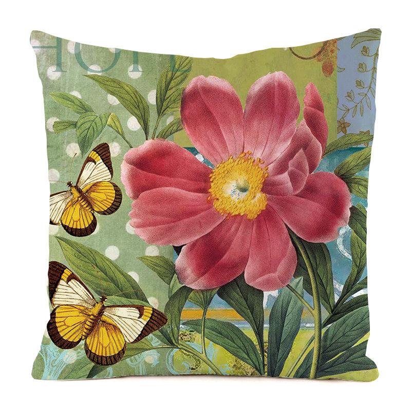 Home Decor Colorful Floral and Butterfly Printed Pillow Covers Pattern Cushion Cover Suitable for Sofa Bedroom Car Pillow Cover 40x40cm
Home Decor Colorful Floral and Butterfly Printed Pillow Covers Pattern Cushion Cover Suitable for Sofa Bedroom Car Pillow Cover 40x40cm