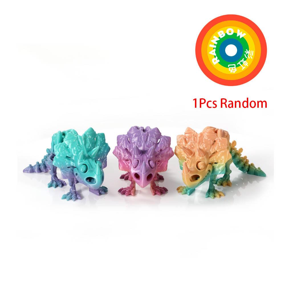 Simulation Jurassic Dinosaur Model New 3D Printing Triceratop Dinosaur Skeleton Model Joints Movable Kids Stress Relief Toy Gift
Simulation Jurassic Dinosaur Model New 3D Printing Triceratop Dinosaur Skeleton Model Joints Movable Kids Stress Relief Toy Gift