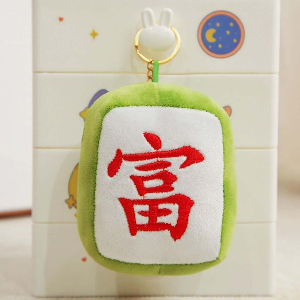 Embroidery Mahjong Plush Key Chain Good Luck Backpack Pendant Valentine s Day Get Rich 12cm
Embroidery Mahjong Plush Key Chain Good Luck Backpack Pendant Valentine s Day Get Rich 12cm