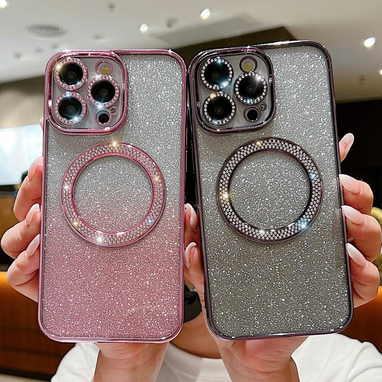 For iPhone 14 Pro Magnetic Case Shockproof TPU+PC Phone Cover with Gradient Glitter Pink
For iPhone 14 Pro Magnetic Case Shockproof TPU+PC Phone Cover with Gradient Glitter Pink
