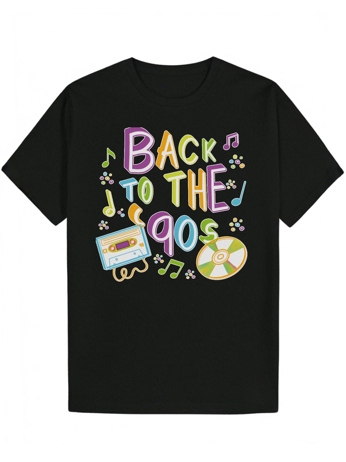 Retro 90s Graphic T-shirt - Black Casual Short Sleeve Tee with Vintage Cassette S
Retro 90s Graphic T-shirt - Black Casual Short Sleeve Tee with Vintage Cassette S