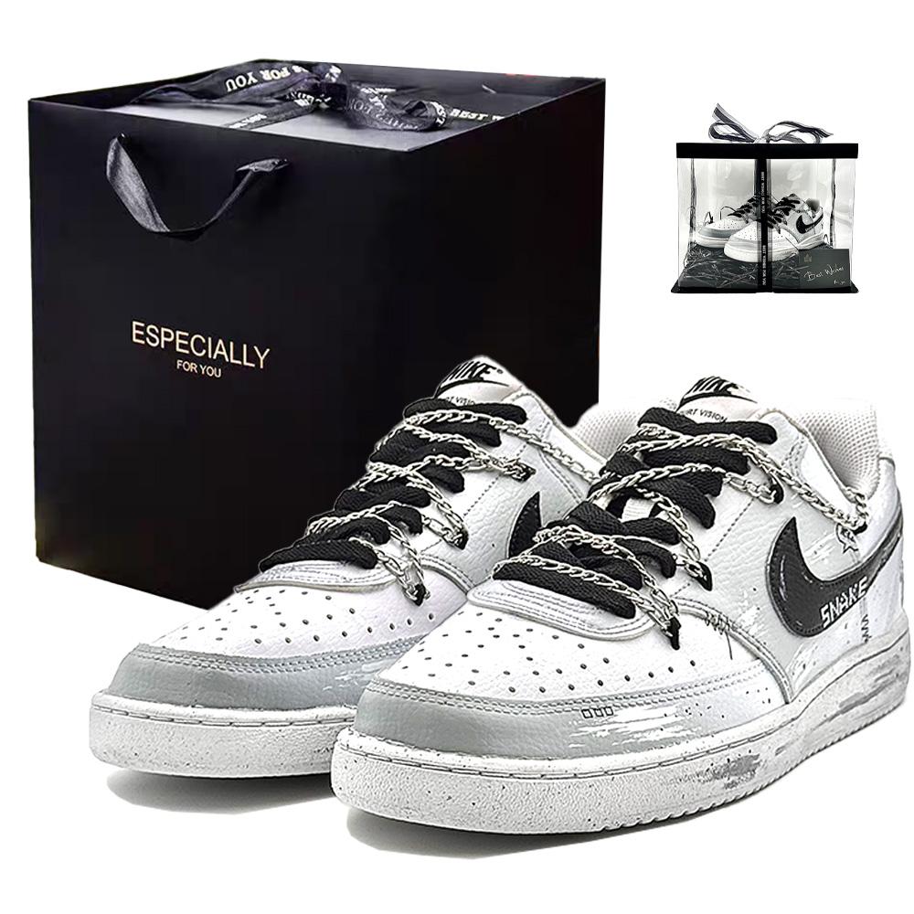 Nike Court Vision 1 Abrasion Resistant Low top Skateboard Shoes Men s Black White DH2987-101(Team307-) 38.5
Nike Court Vision 1 Abrasion Resistant Low top Skateboard Shoes Men s Black White DH2987-101(Team307-) 38.5