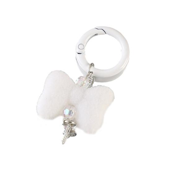 Keychain Pendant Rhinestones Bead Decor Plush Bow Design Keychain Charm with Smooth Spring Buckle Backpack Accessory белый
Keychain Pendant Rhinestones Bead Decor Plush Bow Design Keychain Charm with Smooth Spring Buckle Backpack Accessory белый