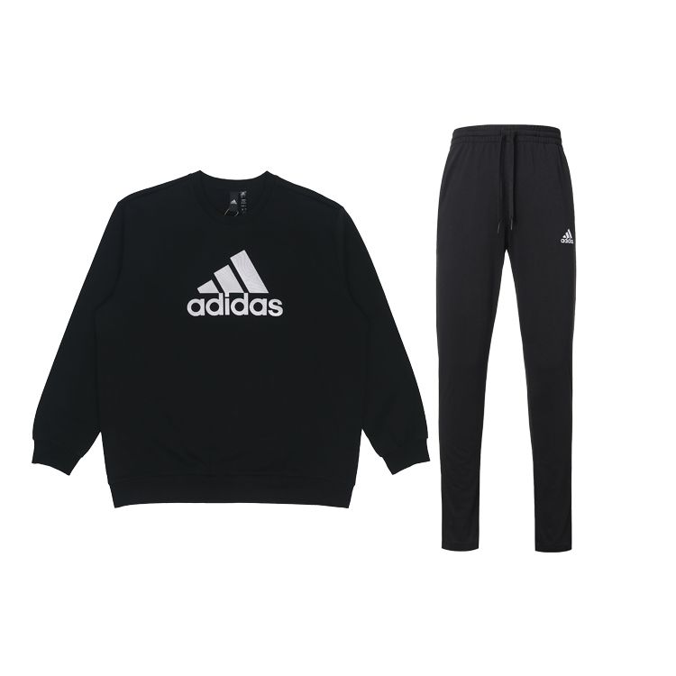 Adidas Пуловер с круглым вырезом и принтом логотипа, свитшот с длинным рукавом, однотонные спортивные штаны для бега, повседневный спортивный комплект для мужчин, черный HM2960+GK9222 S
Adidas Пуловер с круглым вырезом и принтом логотипа, свитшот с длинным рукавом, однотонные спортивные штаны для бега, повседневный спортивный комплект для мужчин, черный HM2960+GK9222 S