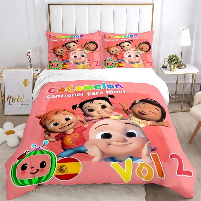 Cartoon Kids Singing Characters Blue Print Bedding Set, Educational Nursery Rhymes Show Duvet Cover Set (No Pillow Core/Comforter 135x200cm
Cartoon Kids Singing Characters Blue Print Bedding Set, Educational Nursery Rhymes Show Duvet Cover Set (No Pillow Core/Comforter 135x200cm