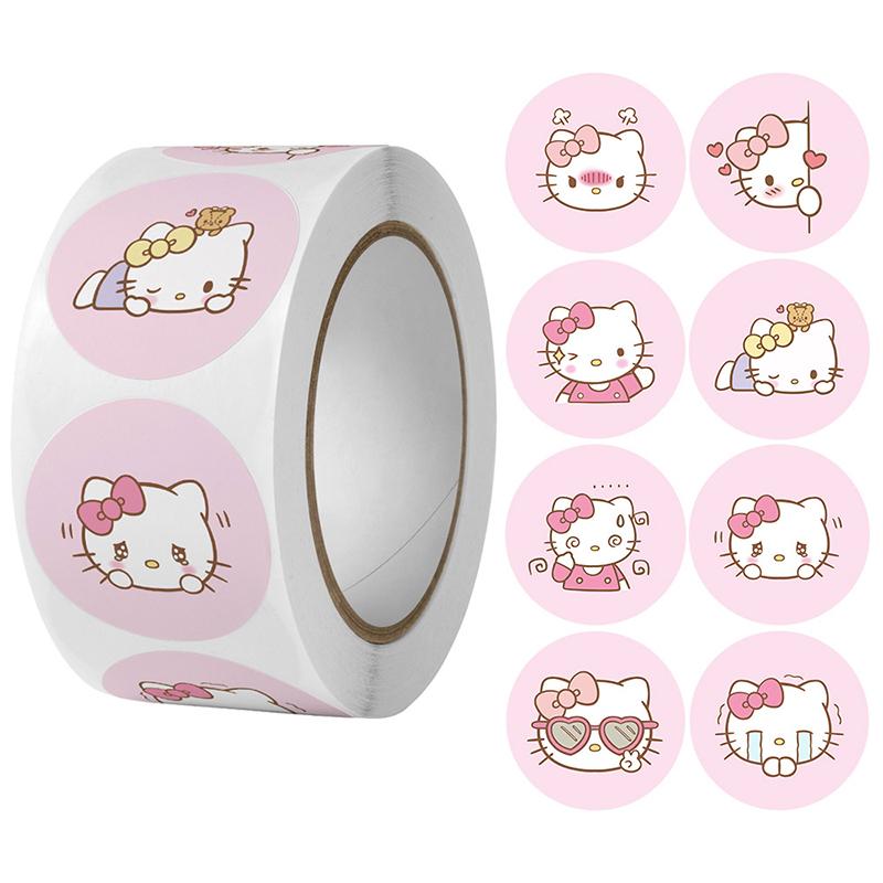 500Pcs/Roll Cartoon Sanrio Sticker Hello Kitty Kuromi Melody Hand Account Decals Gift Bag Sealing Sticker Baking Label
500Pcs/Roll Cartoon Sanrio Sticker Hello Kitty Kuromi Melody Hand Account Decals Gift Bag Sealing Sticker Baking Label