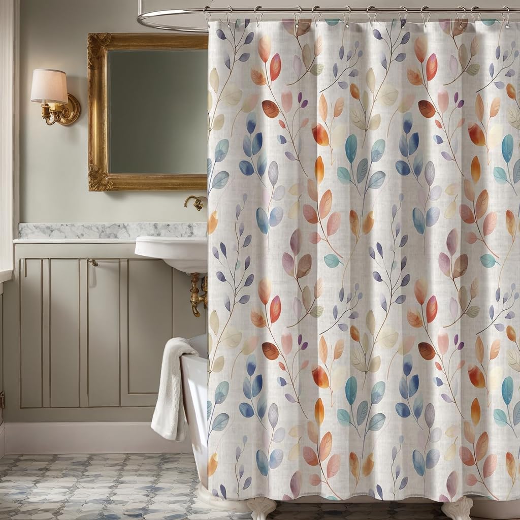 Muginyu Black Vintage Floral Shower Curtain - Bird & Leaf Print, Farmhouse Rustic Design, French Country Bath Decor W60H190(CM)-1 Pcs
Muginyu Black Vintage Floral Shower Curtain - Bird & Leaf Print, Farmhouse Rustic Design, French Country Bath Decor W60H190(CM)-1 Pcs
