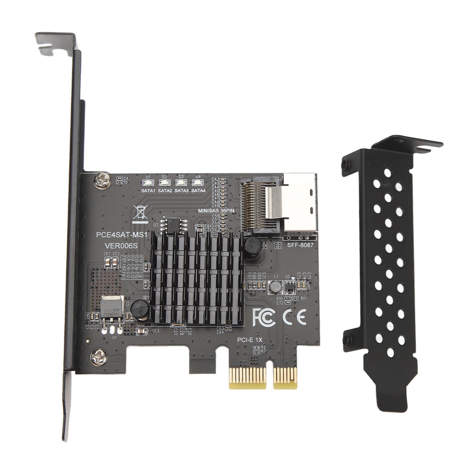 PCIe to SATA 3.0 Expansion Card 6Gbps MINI SAS36 PIN SFF 8087 Output PCIe SATA 3.0 Controller Card
PCIe to SATA 3.0 Expansion Card 6Gbps MINI SAS36 PIN SFF 8087 Output PCIe SATA 3.0 Controller Card