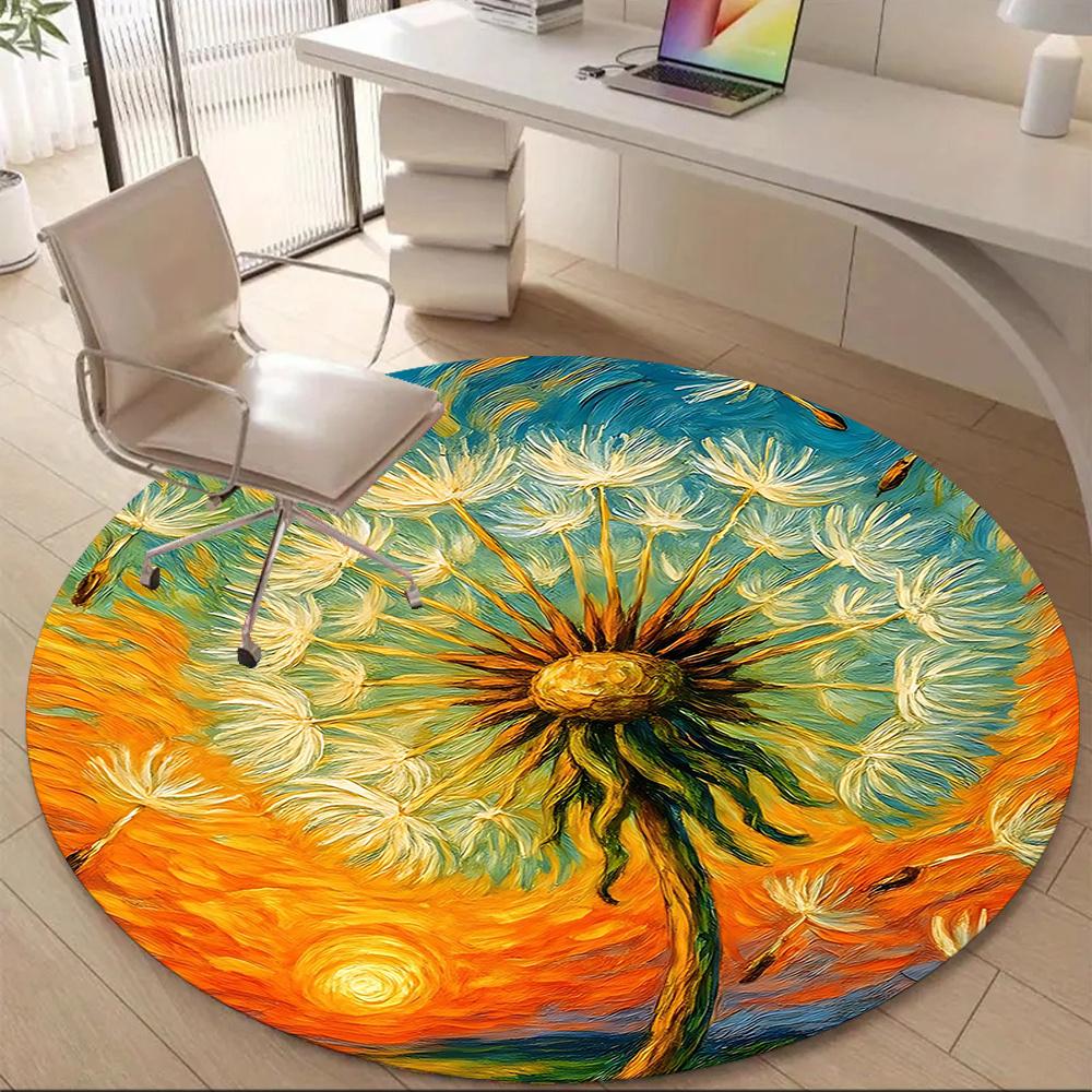 1PC Dandelion Painting Office Round Area Rug, Indoor Mat Suitable ForOffice, Under Office Chairs Bedroom Living Room Home Decor, Room Deco g051 80cm by 80cm
1PC Dandelion Painting Office Round Area Rug, Indoor Mat Suitable ForOffice, Under Office Chairs Bedroom Living Room Home Decor, Room Deco g051 80cm by 80cm
