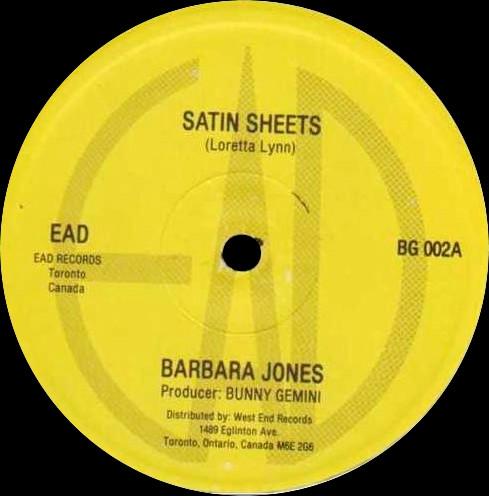 12inch Record BARBARA JONES Satin Sheets BG002 EAD Canada Reggae Ska Dub Used
12inch Record BARBARA JONES Satin Sheets BG002 EAD Canada Reggae Ska Dub Used