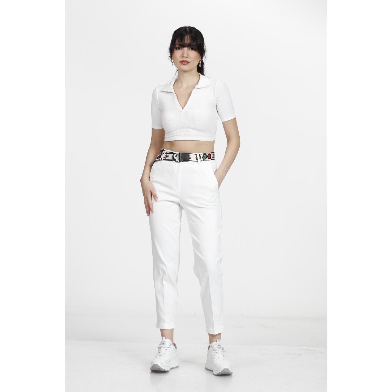 Women s Belt Detailed Fabric Trousers 36 зелёный 
Women s Belt Detailed Fabric Trousers 36 зелёный