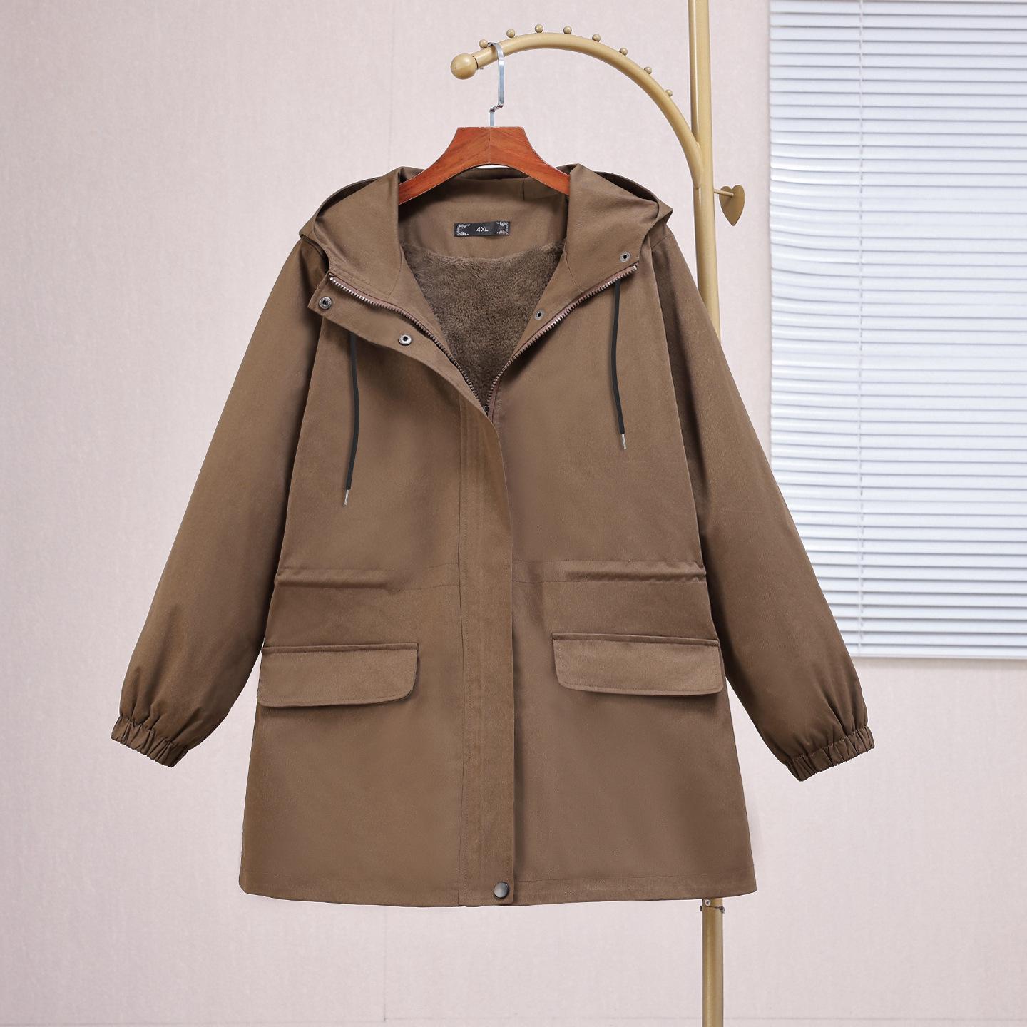 Women s Plus Size Thick Winter Velvet Hooded Slim Jacket 9XL (235-250 jin) коричневый
Women s Plus Size Thick Winter Velvet Hooded Slim Jacket 9XL (235-250 jin) коричневый