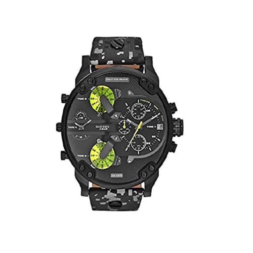 Diesel Mr Daddy 2 Black Camo Leather 4-Time Zone Chronograph Watch DZ7311
Diesel Mr Daddy 2 Black Camo Leather 4-Time Zone Chronograph Watch DZ7311
