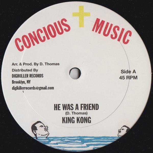 12-дюймовая пластинка KING KONG - Он был другом / Постарайся не I DKR006 Concious Music, 2010 US Регги, Ска и Даб Б/У
12-дюймовая пластинка KING KONG - Он был другом / Постарайся не I DKR006 Concious Music, 2010 US Регги, Ска и Даб Б/У