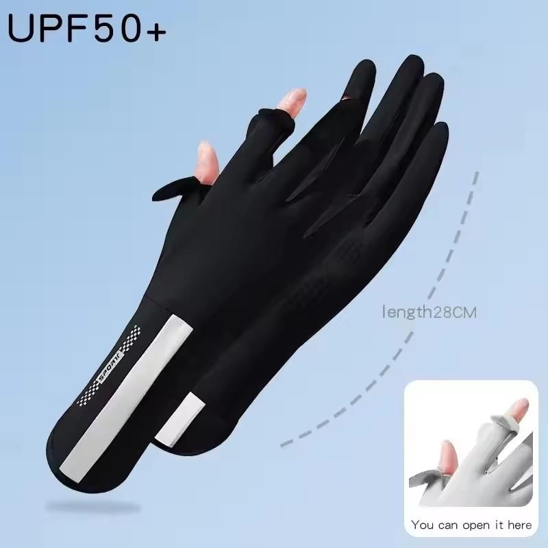 Thin Elastic Ice Silk Sunscreen Gloves Suitable for Men and Women in Summer, UV Sports Bike Anti Slip Driving Clam Shell Touch S Single code чорний
Thin Elastic Ice Silk Sunscreen Gloves Suitable for Men and Women in Summer, UV Sports Bike Anti Slip Driving Clam Shell Touch S Single code чорний