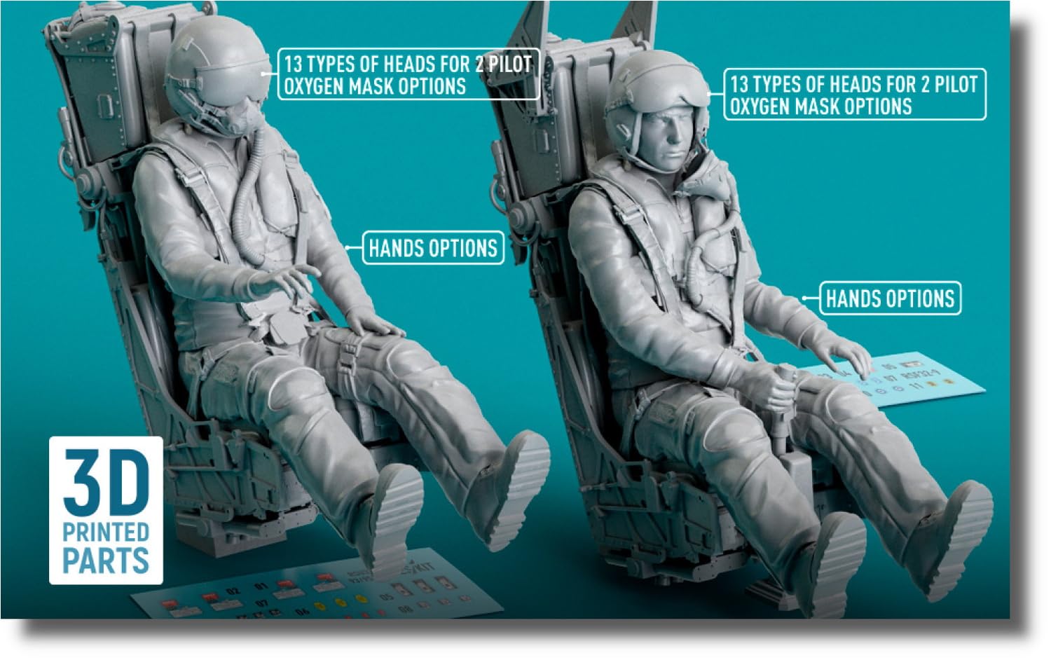 Reskit Greek Mirage Ejection Seat 3D Printer Kit 1/32 2000B/D/N Pilot/MB Mk.10Q 2-piece RSKF32-0033
Reskit Greek Mirage Ejection Seat 3D Printer Kit 1/32 2000B/D/N Pilot/MB Mk.10Q 2-piece RSKF32-0033