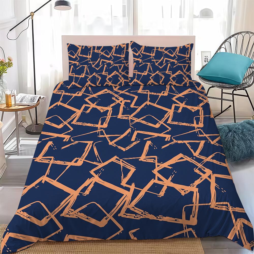Geometric Line Printed Duvet Cover Set Home Style Bedding Soft Laundry Cotton Bed 3 Piece Set Student Dormitory Gift 135x200cm
Geometric Line Printed Duvet Cover Set Home Style Bedding Soft Laundry Cotton Bed 3 Piece Set Student Dormitory Gift 135x200cm
