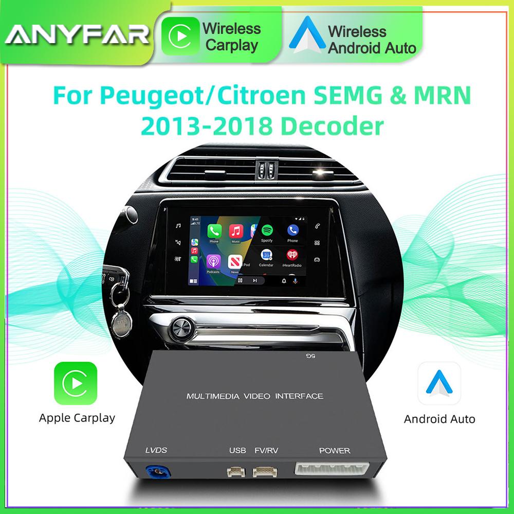 For Peugeot Citroën SMEG MRN 2013-2018 C4 C5 DS4 DS3 308 508 208 3008 Wireless Carplay Box Android Auto Mirrorlink Camera
For Peugeot Citroën SMEG MRN 2013-2018 C4 C5 DS4 DS3 308 508 208 3008 Wireless Carplay Box Android Auto Mirrorlink Camera