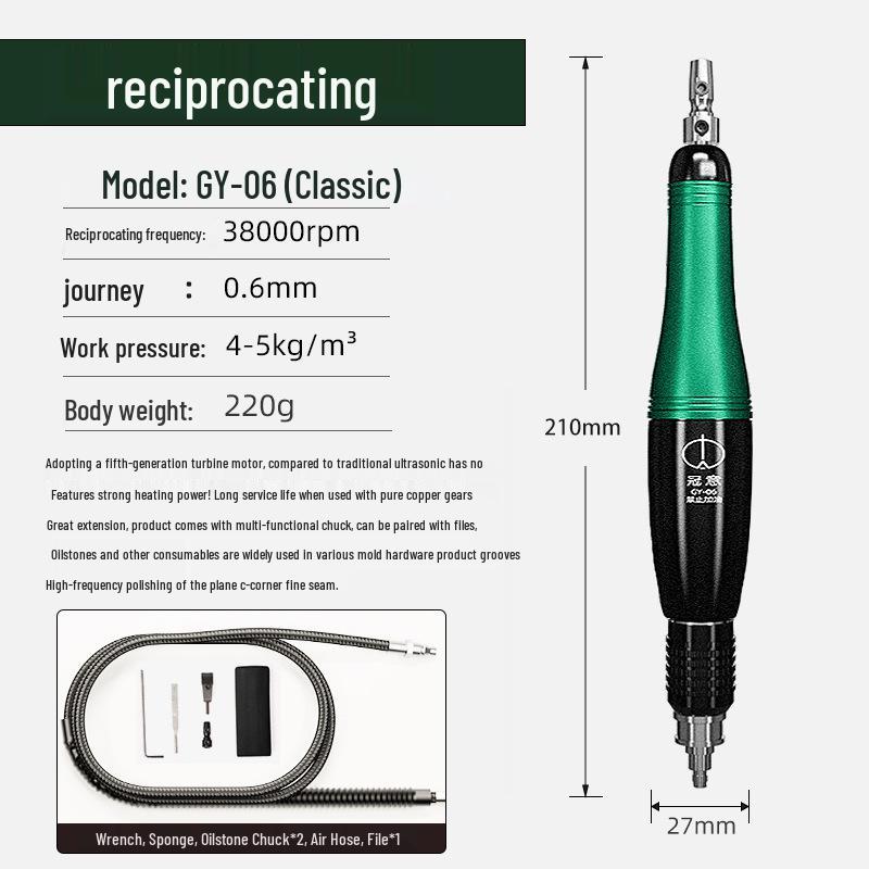Пневматический ультразвуковой полировальный инструмент и возвратно-поступательная шлифовальная машина Guanyi
Пневматический ультразвуковой полировальный инструмент и возвратно-поступательная шлифовальная машина Guanyi