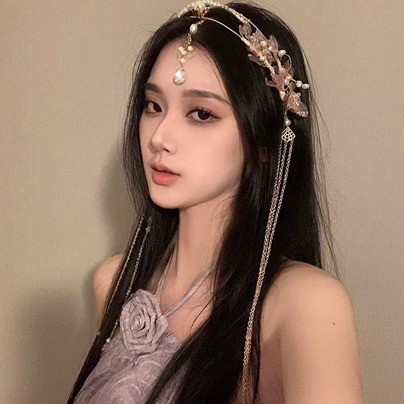 Сладкое свадебное украшение для головы ручной работы Свадебная цепочка для головы Ювелирные украшения для волос для женщин Повязка на лоб Аксессуары
Сладкое свадебное украшение для головы ручной работы Свадебная цепочка для головы Ювелирные украшения для волос для женщин Повязка на лоб Аксессуары