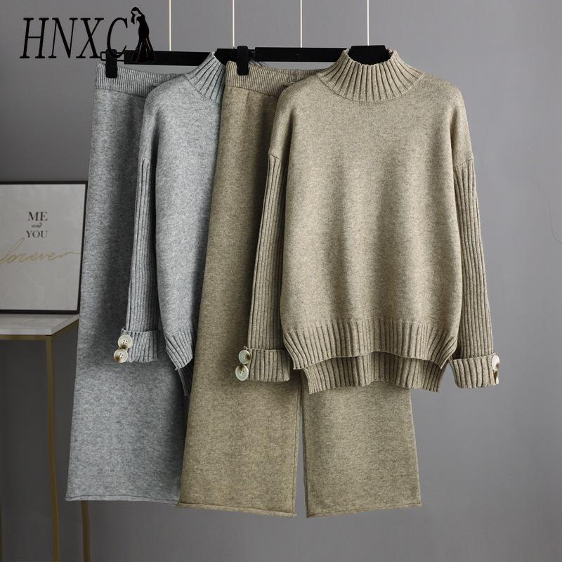 HNXC Autumn Winter Knitted Suit for Women: A Stylish Semi-turtleneck Sweater with A Thick Layer and Loose Two-piece Outerwear One Size чорний
HNXC Autumn Winter Knitted Suit for Women: A Stylish Semi-turtleneck Sweater with A Thick Layer and Loose Two-piece Outerwear One Size чорний