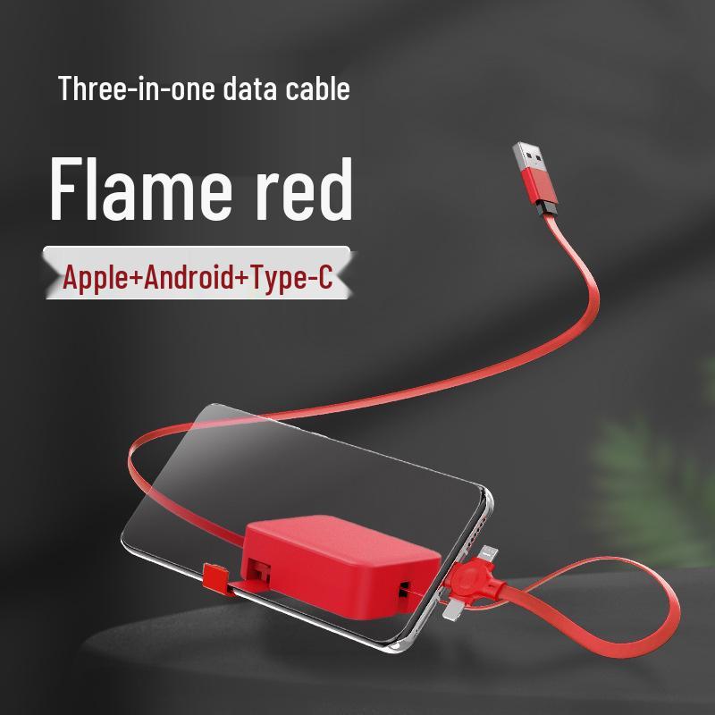 60W Retractable 3-in-1 Fast Charging Cable with Stand
60W Retractable 3-in-1 Fast Charging Cable with Stand