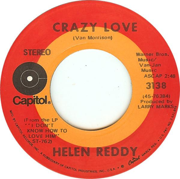 7inch Record HELEN REDDY - Crazy Love / Best Friend 3138 Capitol Records 1971 US Pop Used
7inch Record HELEN REDDY - Crazy Love / Best Friend 3138 Capitol Records 1971 US Pop Used