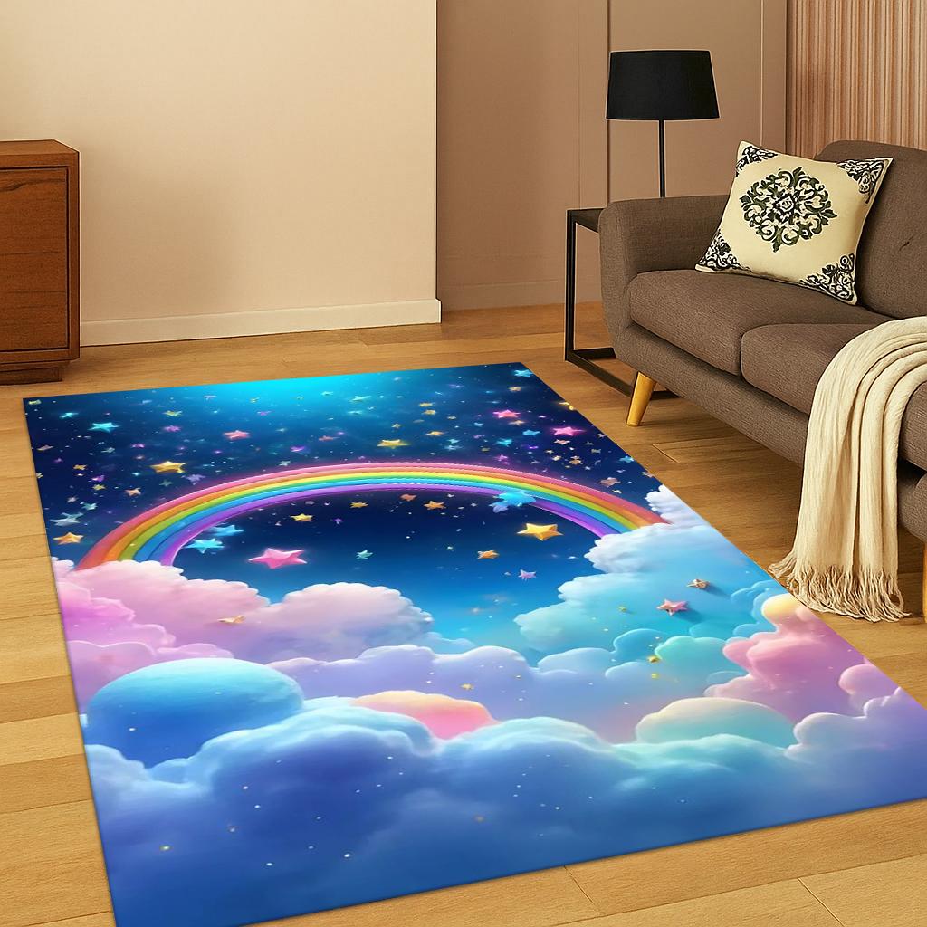 Tappeto colorato per cartoni animati con nuvole arcobaleno per bambini, sala giochi, camera da letto, soggiorno, divano, cucina 40x60cm
Tappeto colorato per cartoni animati con nuvole arcobaleno per bambini, sala giochi, camera da letto, soggiorno, divano, cucina 40x60cm