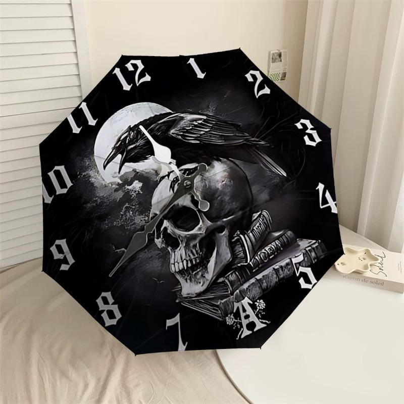 1PC Skull Raven Umbrella-8-Rib Reinforced, Automatic Open, Lightweight & Durable, Cute Fashion Accessory for Outdoor-K1291
1PC Skull Raven Umbrella-8-Rib Reinforced, Automatic Open, Lightweight & Durable, Cute Fashion Accessory for Outdoor-K1291