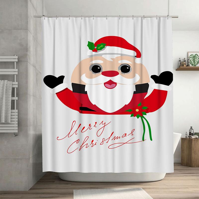 Tuniu Charming Christmas Santa Claus Bathroom Shower Curtain Festive Holiday Decor Fun Cute Xmas Home Decor Waterproof Fabric Pa W60H190(CM)-1 Pcs
Tuniu Charming Christmas Santa Claus Bathroom Shower Curtain Festive Holiday Decor Fun Cute Xmas Home Decor Waterproof Fabric Pa W60H190(CM)-1 Pcs