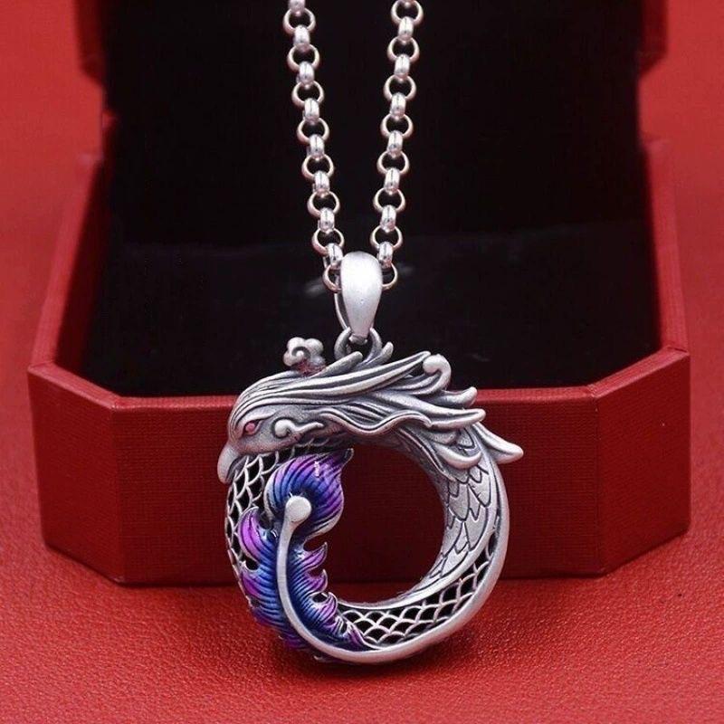 Нові чоловічі та жіночі намиста New Dragon and Phoenix Chengxiang Фенікс Шенлонг ретро етнічний стиль
Нові чоловічі та жіночі намиста New Dragon and Phoenix Chengxiang Фенікс Шенлонг ретро етнічний стиль