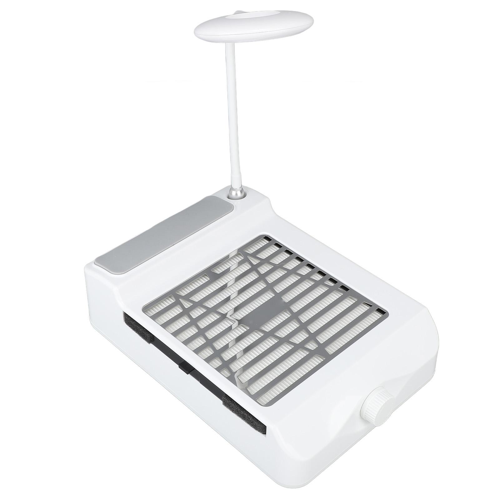 60 Вт 3 в 1 пылесос для ногтей с вентилятором и подушкой для рук, светодиодная лампа, регулируемая скорость, сильное всасывание ногтей EU Plug