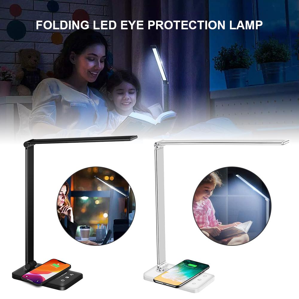 Table Lamp LED Desk Lamp With Wireless Charger USB Charging Port Touch Dimmer Switch 30/60 min Auto Timer Eye-Caring
Table Lamp LED Desk Lamp With Wireless Charger USB Charging Port Touch Dimmer Switch 30/60 min Auto Timer Eye-Caring