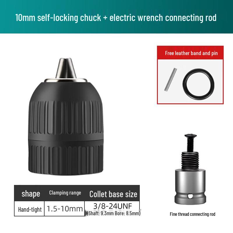 Self-locking Drill Chuck & Electric Wrench Adapter Kit
Self-locking Drill Chuck & Electric Wrench Adapter Kit