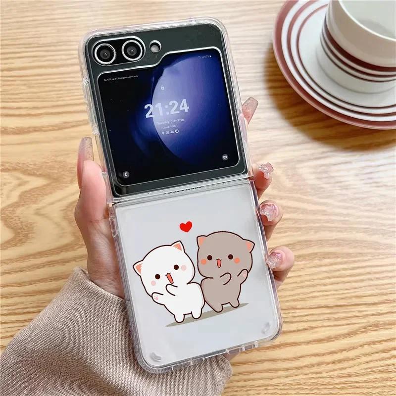 Cartoon Cute Cats Phone Case for Samsung Galaxy Z Flip 5 ZFlip 6 ZFlip 7 Transaprent Cover for Samsung ZFlip 4 Z Flip 3 Fundas Galaxy ZFlip 6
Cartoon Cute Cats Phone Case for Samsung Galaxy Z Flip 5 ZFlip 6 ZFlip 7 Transaprent Cover for Samsung ZFlip 4 Z Flip 3 Fundas Galaxy ZFlip 6