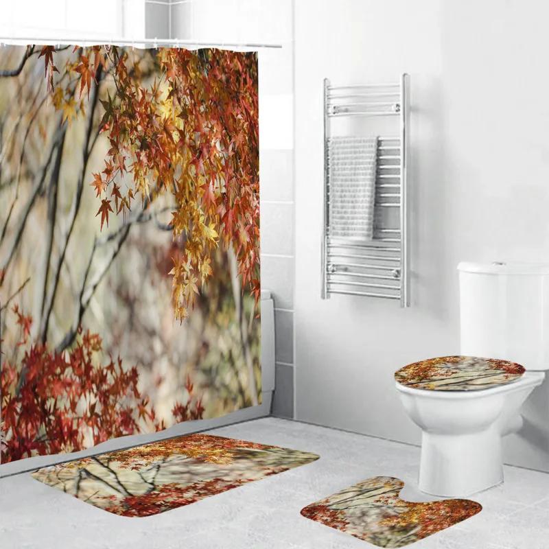Forest Leaves Trail Waterproof Bathing Shower Curtain Set With 12 Hooks Toilet Covers Bath Mat For Bathroom Non-Slip Rug Carpet W60H190(CM)-1 Pcs
Forest Leaves Trail Waterproof Bathing Shower Curtain Set With 12 Hooks Toilet Covers Bath Mat For Bathroom Non-Slip Rug Carpet W60H190(CM)-1 Pcs