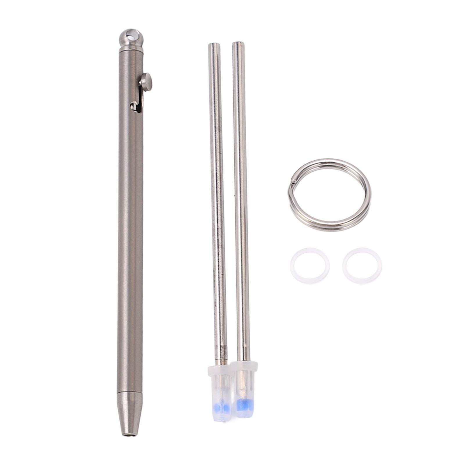 Keychain Pen Alloy Portable Pen Keychain Ballpoint Pen for Travel
Keychain Pen Alloy Portable Pen Keychain Ballpoint Pen for Travel