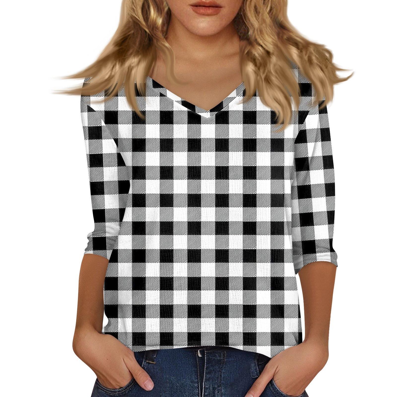 Women s V-Neck 3/4 Sleeve Printed Top T-shirt XL
Women s V-Neck 3/4 Sleeve Printed Top T-shirt XL