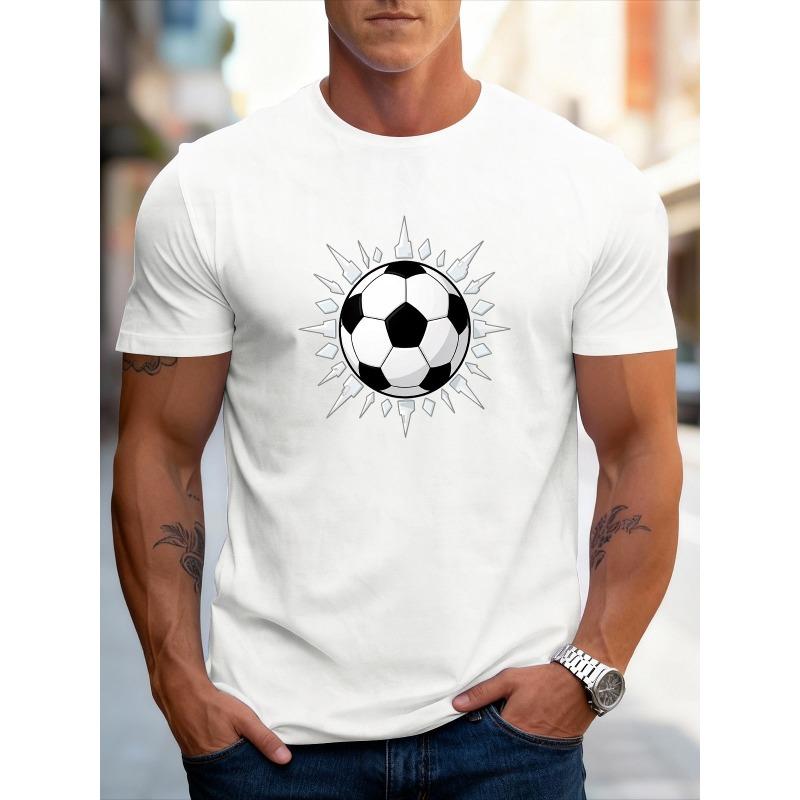 Men S Short Sleeve Crew Neck T-Shirt,Classic Black-And-White Soccer Print, Comfortable Breathable Summer Top,Outdoor Activities And Daily Casual Wear 4XL
Men S Short Sleeve Crew Neck T-Shirt,Classic Black-And-White Soccer Print, Comfortable Breathable Summer Top,Outdoor Activities And Daily Casual Wear 4XL
