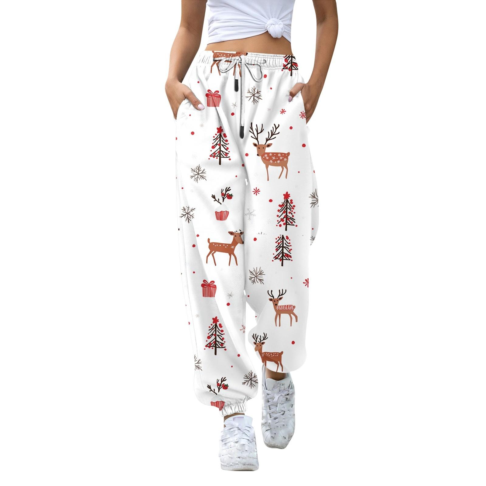 Женские повседневные модные рождественские принтованные повседневные брюки спортивные брюки длинные брюки брюки с эластичной резинкой на талии XL белый
Женские повседневные модные рождественские принтованные повседневные брюки спортивные брюки длинные брюки брюки с эластичной резинкой на талии XL белый