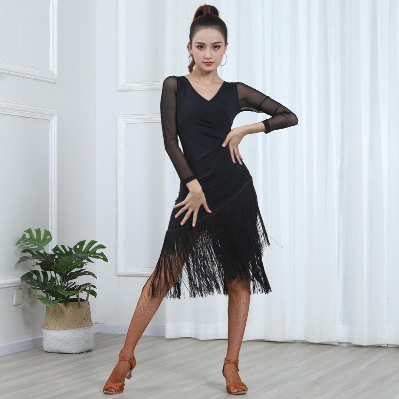 Sexy Short-sleeve Latin Dance Tassel One-piece Dress for Women Ballroom Tango Cha Cha Rumba Costumes on Sale 4XL
Sexy Short-sleeve Latin Dance Tassel One-piece Dress for Women Ballroom Tango Cha Cha Rumba Costumes on Sale 4XL