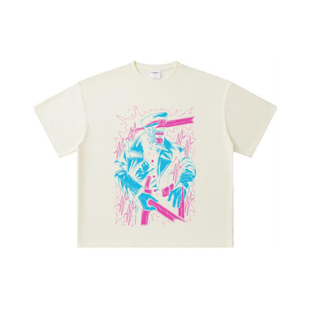 260 GSM Double Yarn 32 Count 100% Cotton Chainsaw Man V11 Katana Man Print Unisex Heavy Cotton T Shirt S
260 GSM Double Yarn 32 Count 100% Cotton Chainsaw Man V11 Katana Man Print Unisex Heavy Cotton T Shirt S