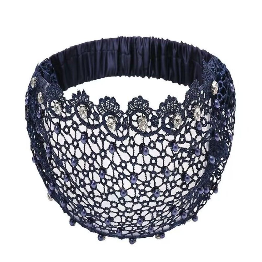 Fashion Accessory Crystal Pearl Floral Beaded Headbands Lace Breathable Wide Headbands Hollow Pattern Stretchy Turban Daily Wear
Fashion Accessory Crystal Pearl Floral Beaded Headbands Lace Breathable Wide Headbands Hollow Pattern Stretchy Turban Daily Wear