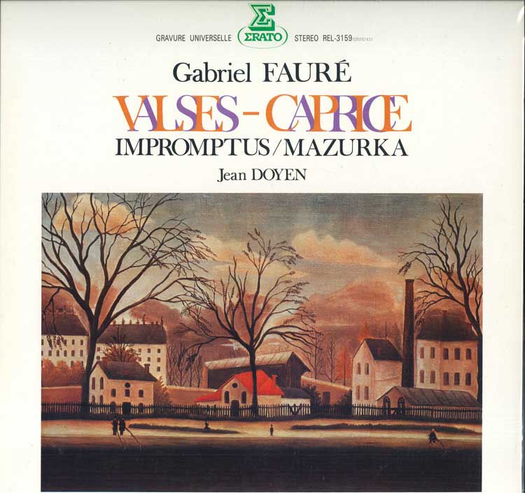 LP Record - Faure: Valse Caprice, Impromptu REL3159 ERATO 1983 Japan Classical Used
LP Record - Faure: Valse Caprice, Impromptu REL3159 ERATO 1983 Japan Classical Used