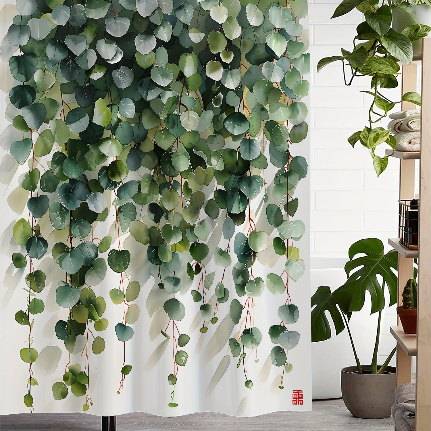 Vintage Greenery Vine Print Shower Curtain, Window Curtain With 12 Hooks 180X180Cm W60H190(CM)-1 Pcs
Vintage Greenery Vine Print Shower Curtain, Window Curtain With 12 Hooks 180X180Cm W60H190(CM)-1 Pcs