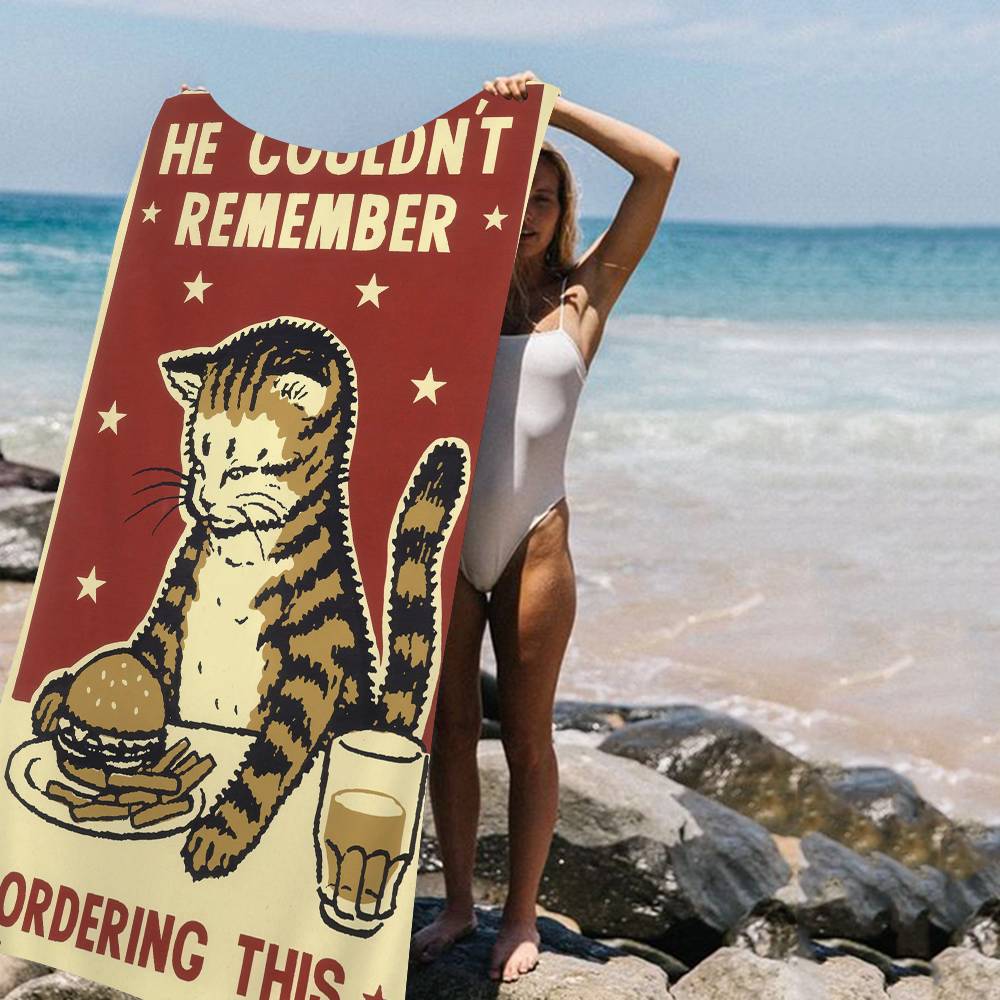 Everybody Cheers Drunk Dinner Pet Cat Beach Towel Colorful Bath Towels for Girl Microfiber Quick Dry Sand Free Beach Yoga W30*H60(CM)
Everybody Cheers Drunk Dinner Pet Cat Beach Towel Colorful Bath Towels for Girl Microfiber Quick Dry Sand Free Beach Yoga W30*H60(CM)