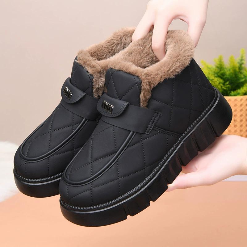 Теплые женские хлопковые ботинки Зимние новые ботинки-бобы Универсальные ботинки для снега на мягкой подошве с бархатными хлопковыми туфлями для женщин 36 чёрный
Теплые женские хлопковые ботинки Зимние новые ботинки-бобы Универсальные ботинки для снега на мягкой подошве с бархатными хлопковыми туфлями для женщин 36 чёрный